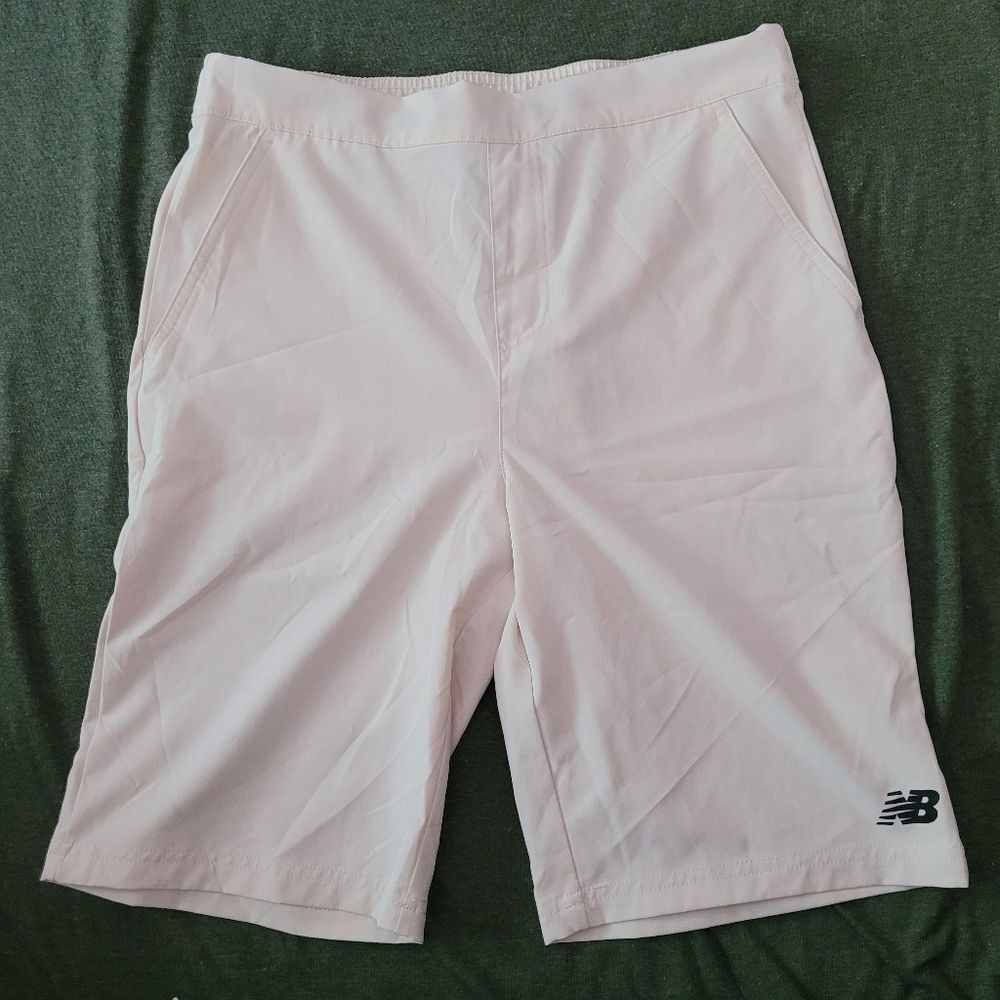 New Balance Boys Large 14-16 Lightweight Performance Stretch Shorts Calm Taupe